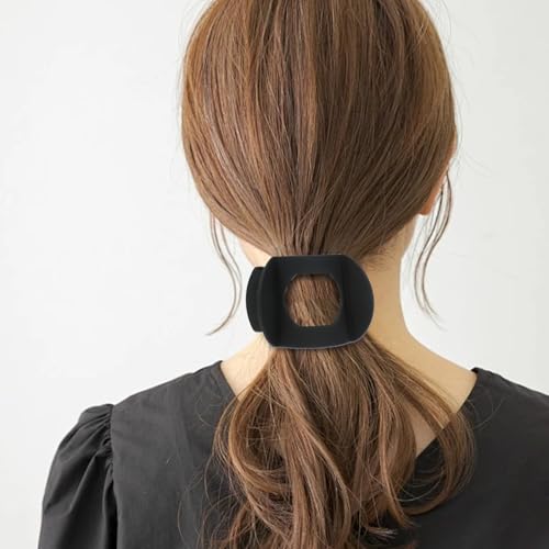 6 pinzas planas para cabello estilo francés mate miniatura 5