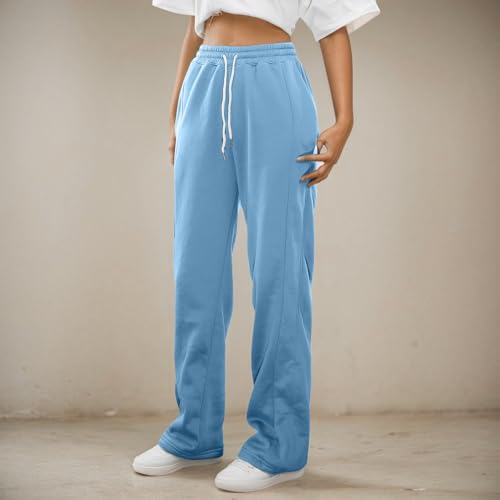 Sweatpants for Teen Girls Casual Fleece Workout Active Joggers Elastic Waist Cargo Sweat Pants with Pockets3