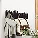 Umbra Sticks Wall-Mounted Coat Rack Rail Hook with 5 Retractable Pegs – Modern, Space-Saving Storage Organizer, Espresso