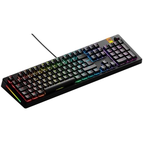 Glorious Gaming GMMK 3 : Clavier réactif, Effet Hall, taux de Polling 8K, switches MX et magnétiques (Hot Swap), Clavier 100%, Joints modulaires, Capuchons doubleshot PBT, française AZERTY – Noir