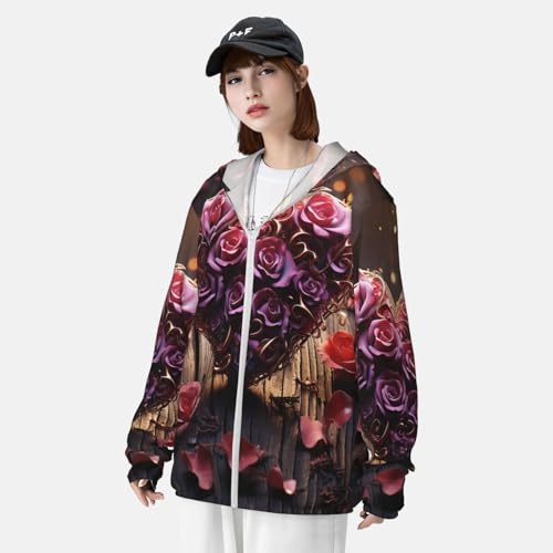 Chaqueta para hombre con protección solar UPF 50+, manga larga y capucha miniatura 4