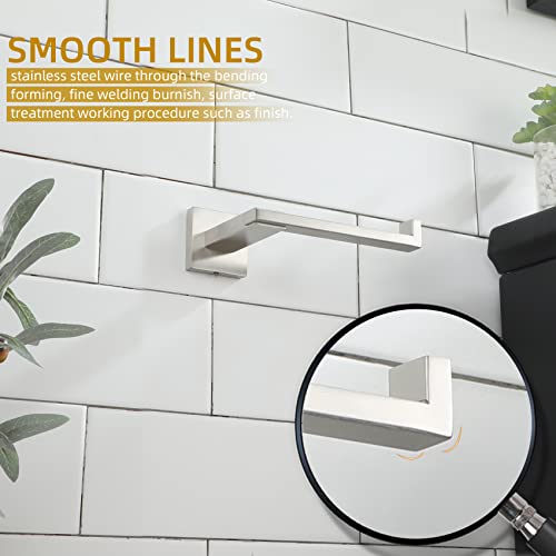 Image of KOKOSIRI Toilet Paper Holder Brushed Nickel for Kitchen Bathroom Washroom Toilet Tissue Roll Paper Holder Stainless Steel, Wall Mounted B2006BR