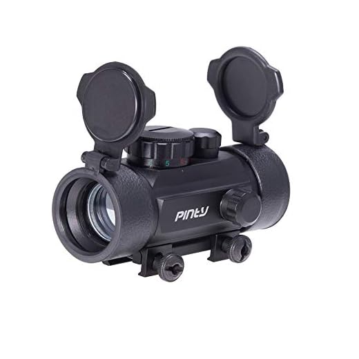 Pinty 30mm Reflex Red Green Dot Sight Scope 5 MOA with Flip Up Lens Cover Cap