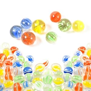 Eowllo Glasmurmeln Murmeln 100 Stück