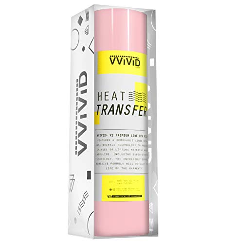 Vinyle transfert thermique rose clair VVIVID V2 pour personnaliser les vêtements
