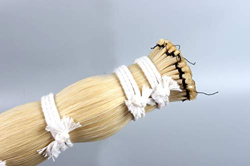 image for yinfente Violin Bow Hair Genuine Mongolian Horse Hair 85cm Horse Tail 