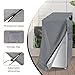 Safipotts Refrigerator Cover, Waterproof & Dustproof Cover for Protecting Upright Freezers-Suitable for Cold Rooms,Grey (23
