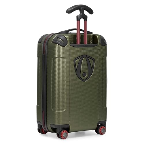 Image of Traveler's Choice Maxporter II Polycarbonate Hardside Trunk with Spinner Wheels, Green, 22-Inch Carry-on Luggage