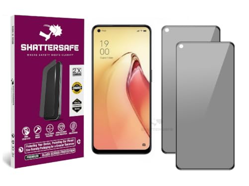 Image of Anti-Spy Privacy Tempered Glass Compatible For Oppo Reno 8 5G [Pack of 2]. 9H Hardness, Anti-Scratch, Edge-to-Edge Protection With Easy Installation Kit & Case Friendly Fit.