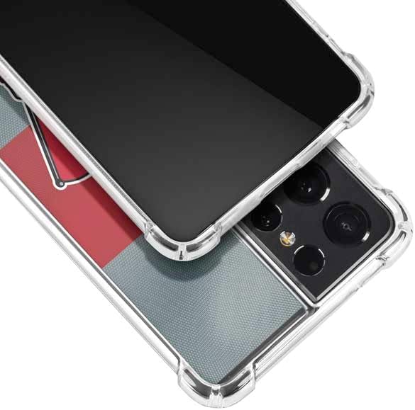 Skinit Clear Phone Case Compatible with Galaxy S21 Ultra 5G - Officially Licensed Ohio State University OSU Buckeyes Flag Design