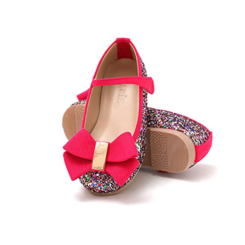 Ozkiz 'Matilda' Glitter Mary Jane Shoes for Girls, Todder_Gold, Black, Purple, Pink (US Size 8 Toddler ~ 3.5 Big Kid)4
