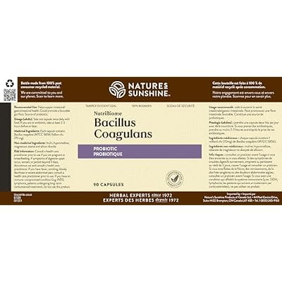 Nature's Sunshine Bacillus Coagulans, NutriBiome - 90 Vegicaps