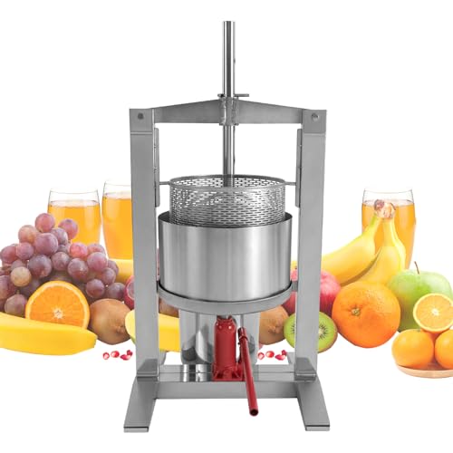 Fruit Wine Press with Filter Bag and Splash-proof Bucket