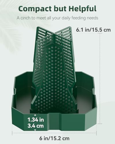 Pawfly Reptile Feeder, Chameleon Feeding Bowl, Climbable Chameleon Feeder, Bearded Dragon Food Keeper, Insect Container for Lizards, Geckos, and Frogs - Image 4