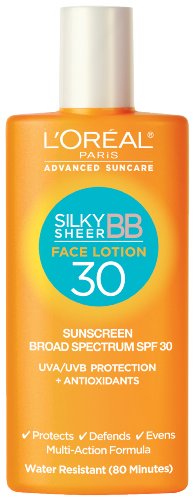 L'Oreal Paris Advanced Suncare Sunscreen SPF 30 Liquid Silk BB Sunshield For Face, 1.7 Fluid Ounce