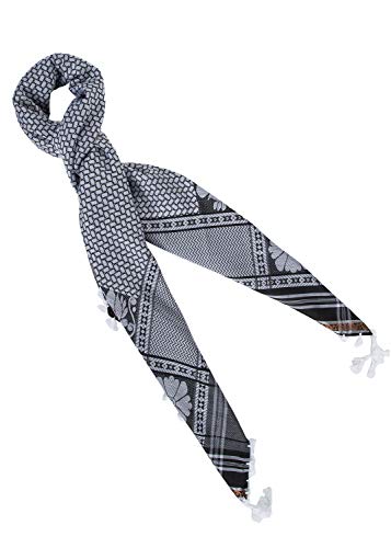 Image of Merewill Cotton Shemagh Tactical Desert Wrap Keffiyeh Head Neck Arab Scarf For Men 49 inchx49 inch