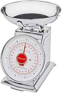 Escali DS115B Mercado Retro Classic Mechanical Dial Stainless Steel Scale, Removeable Bowl, Tare