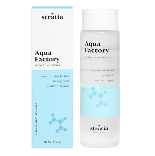 Stratia Aqua Factory Beta Glucan Hydrating Toner, 4oz, for Sensitive, Dry Skin – Intense Hydrating Moisture