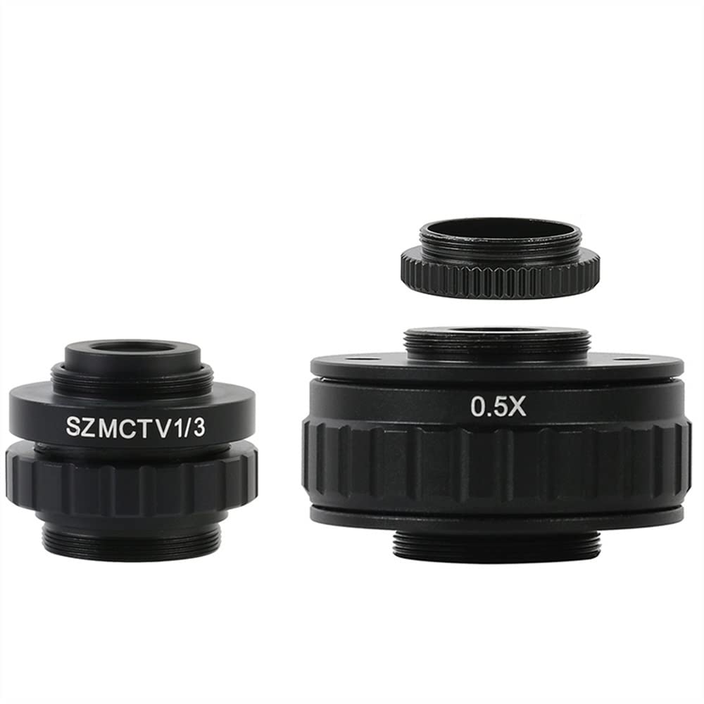 Microscopio trinocular lente montura C SZM CTV adaptador para cámara USB