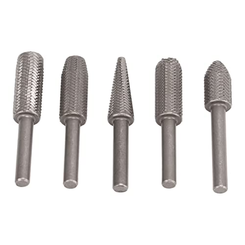 Juego de 5 fresas de carburo de tungsteno 6mm miniatura 7