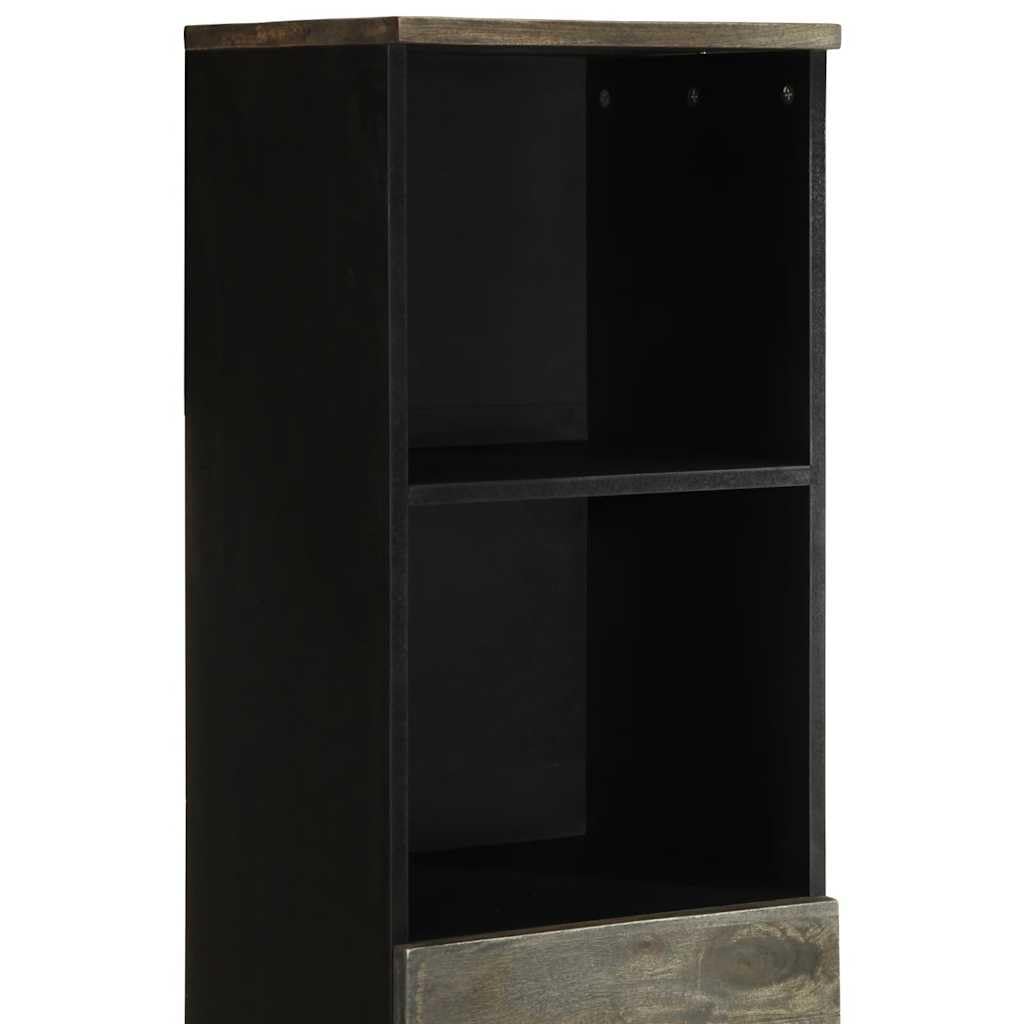 Mueble de Baño de Madera Sólida con Patrón Tallado a Mano y Amplio Espacio de Almacenamiento para Organización de Artículos de Tocador y Productos de Higiene Personal