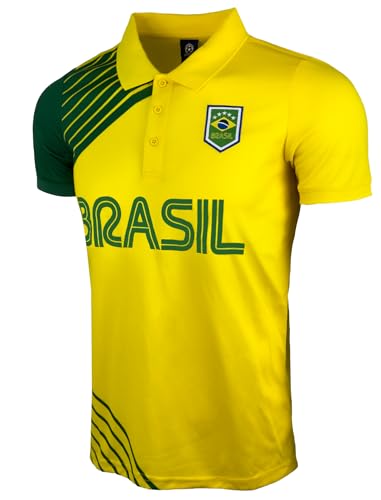 Just 4 Kicks Boy's Brasil Short Sleeve Shirt, Brazil Active Performance Shirts3