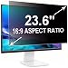 ruord Sichtschutzfolie für 23.6 Zoll 16:9 (52.2x29.4cm) Monitor - Blaulichtfilter & Blendschutz, Abnehmbar Blickschutzfolie | PC Blickschutzfilter für Büro