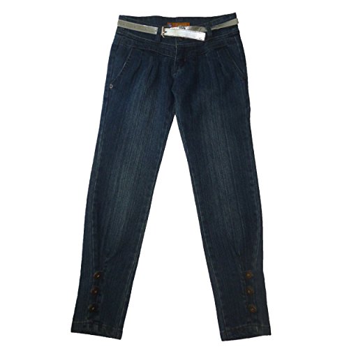 Vaqueros para niña azul A-58 pantalón denim elástico infantil