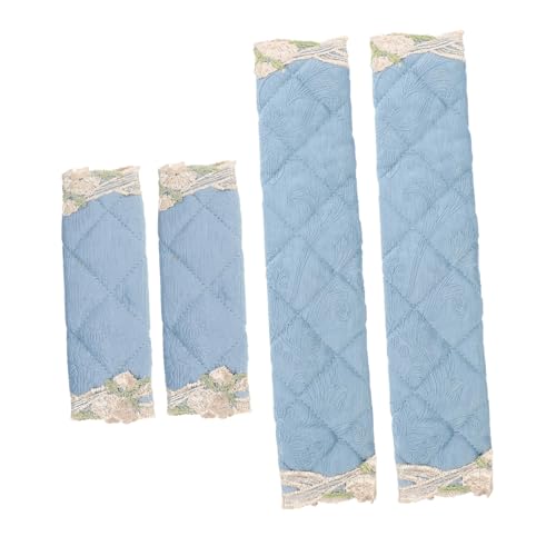 VERDANVERSE 4 piezas Protectora para Tiradores de Frigorífico y Electrodomésticos Diseño Acolchado y Duradero Compatible con Manillas de Puertas de Cocina y Microondas Color Azul