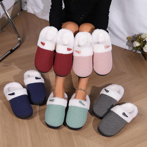 Image of DRUNKEN Slippers For Women Winter Sandals Casual Flats Home Footwear Man Girls Sliders Flip Flops Chappals Ladies Clogs Sleeper Slides Stylish Ortho Soft