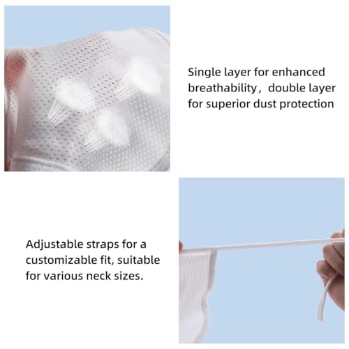 tracheostomy supplies - 4pcs stoma covers for laryngectomy adjustable neck trachea care kits with dust shield protectors women men unisex mask double-layer
