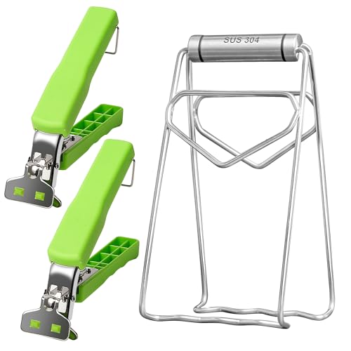 Bonison 3-Pack Hot Plate Grippers for Kitchen Use, Heat-Resistant with Anti-Slip Handle, Supports up...