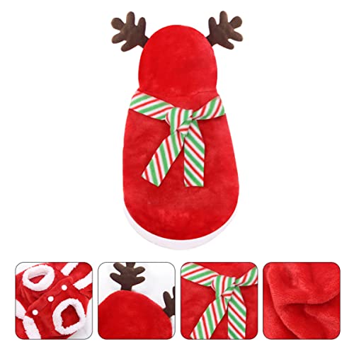 Disfraz de Navidad para perro con diseño de elk tamaño S miniatura 3