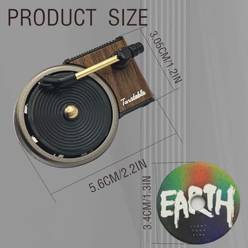 Image of Record Player Air Freshener Car Interior Decor Vent Clip Fragrance Diffuser Vintage Style Record Player Music Lover Car Accessories 10 PCS Fragrant Slices + 1 PC Retro Record Player Vent Clip