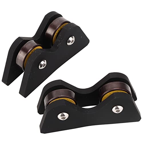 ZIZEV Convenient to Use 2 Pieces Pool Straightness Detector, Straightness Checker, Black Easy to Carry for Billiard Lovers Pool Straightness Inspection Tool