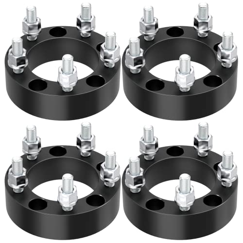 5x4.5 to 5x4.5 Wheel Spacers 1.5" (38mm) Hub Bore 82.5mm with 1/2"x20 Studs for Ford Mustang Ranger Explorer Edge Crown Victoria | JEEP Wrangler Liberty Cherokee Comanche, 4PCS 5x114.3mm Wheel Adapter