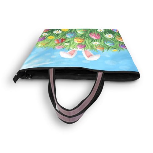 Image of Women Turtle Tote Bag Polyester Handbag Zippered Tote Bag Turtle Tote Purses,Summer Beach Tote Bag