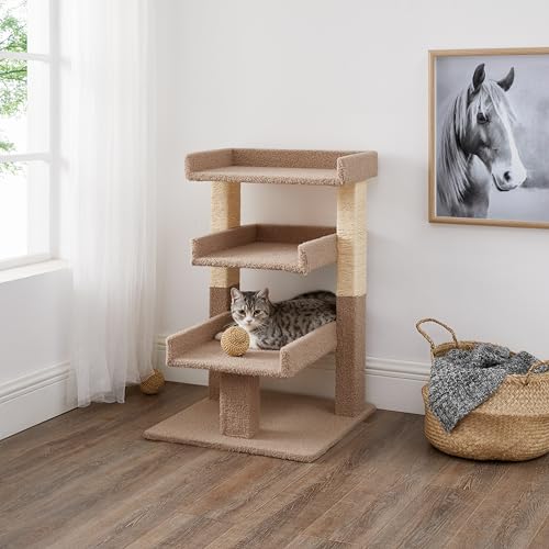 Torre para gato grande Naomi Home Nala con 3 plataformas miniatura 2