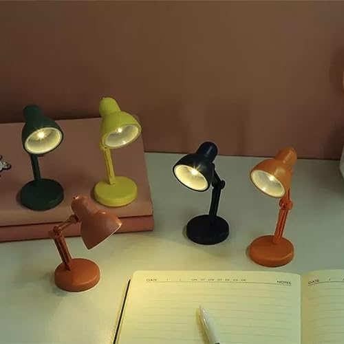 Mini Luminária LED Ajustável de Mesa para Leitura de Livros (Verde)