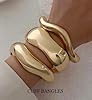 Chunky Gold Bangle Bracelets for Women, 14k Gold Plated Dainty Cuff Stackable Bangles Set, Trendy Bracelet Stack Fashion Jewelry Gifts #5