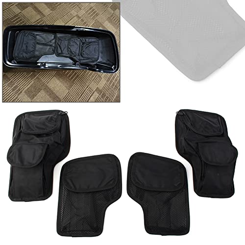 Organizador de Maleta LIRU para Motocicleta Harley Electra Glide 1996 en adelante, Bolsa Dura Negra miniatura 2