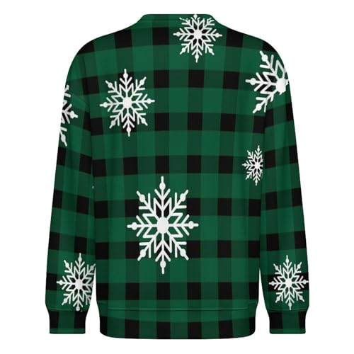 MoBlinko Christmas Golden Snowflakes Mens Sweater Crewneck Sweater Lightweight Sweaters for Men Long Sleeve Pullover3
