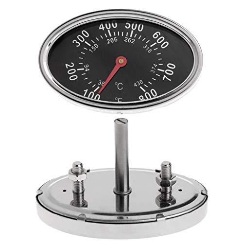 Zripool Barbecue Grill Smoker Gas Grill Lid Thermometer Gauge Camping Cooking Temp Heat Indicator 22551