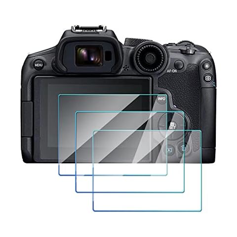 R7 Tempered Glass Screen Protector Compatible for Canon R7 R6 Camera, FANZR 0.3mm 9H Hardness Anti-Scratch (3 Pack) Cover