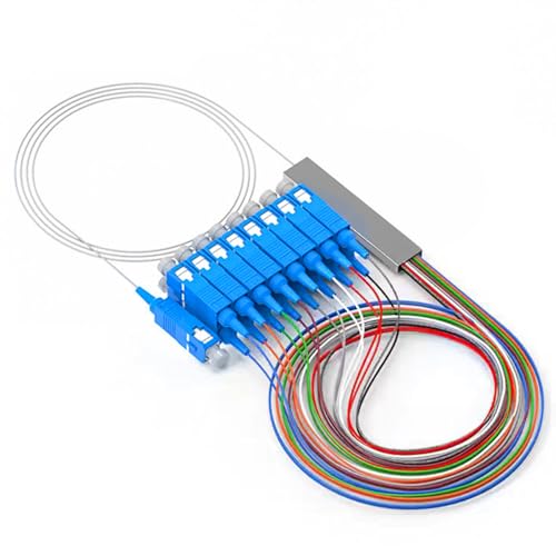 Répartiteur de fibre optique Poyiccot 1x16 PLC SC UPC avec pigtail de qualité télécom