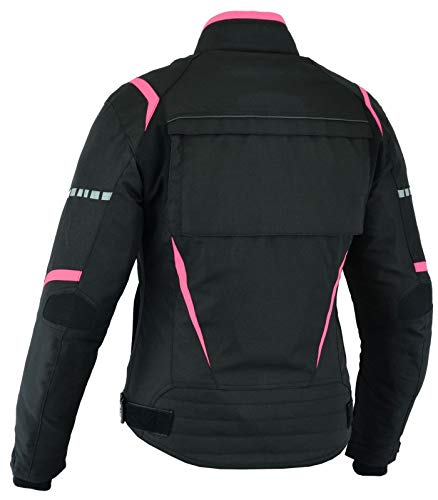 LOVO - Chaqueta Moto Mujer 4 Estaciones Tricapa Corta - Chaqueta Moto Verano e Invierno de Alta Resistencia - Estilo Deportivo y Diseño Ligero - Cazadora Moto Mujer para Todas las Estaciones