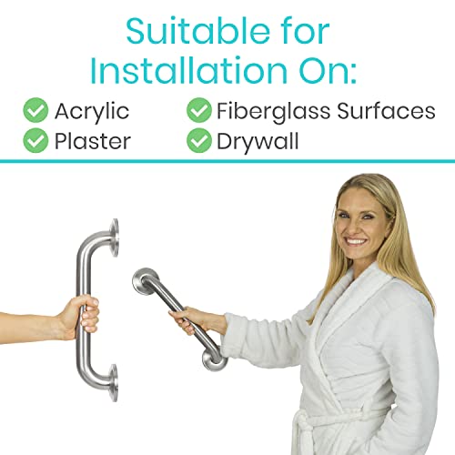 Vive Grab Bar For Bathtubs And Showers - Handicap Bathroom Safety Rail For Elderly - Wall Senior Handle For Tub, Toilet, Bath - Disability Assist Device Accessories Handrail Support For Injury #TOP7