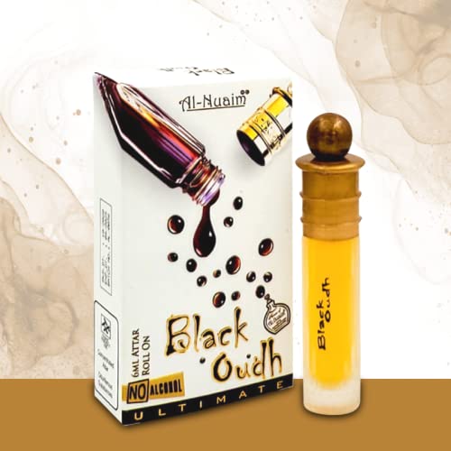 Al Nuaim Black Oudh Attar Roll On Alcohol Free 6ml