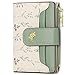 GAEKEAO Small Wallets for Women RFID Blocking Leather Bifold Zipper Pocket Wallet Credit Card Holder with ID Window