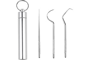 Angzhili 3 Pcs Stainless Steel Toothpicks - Your Perfect Travel Companion